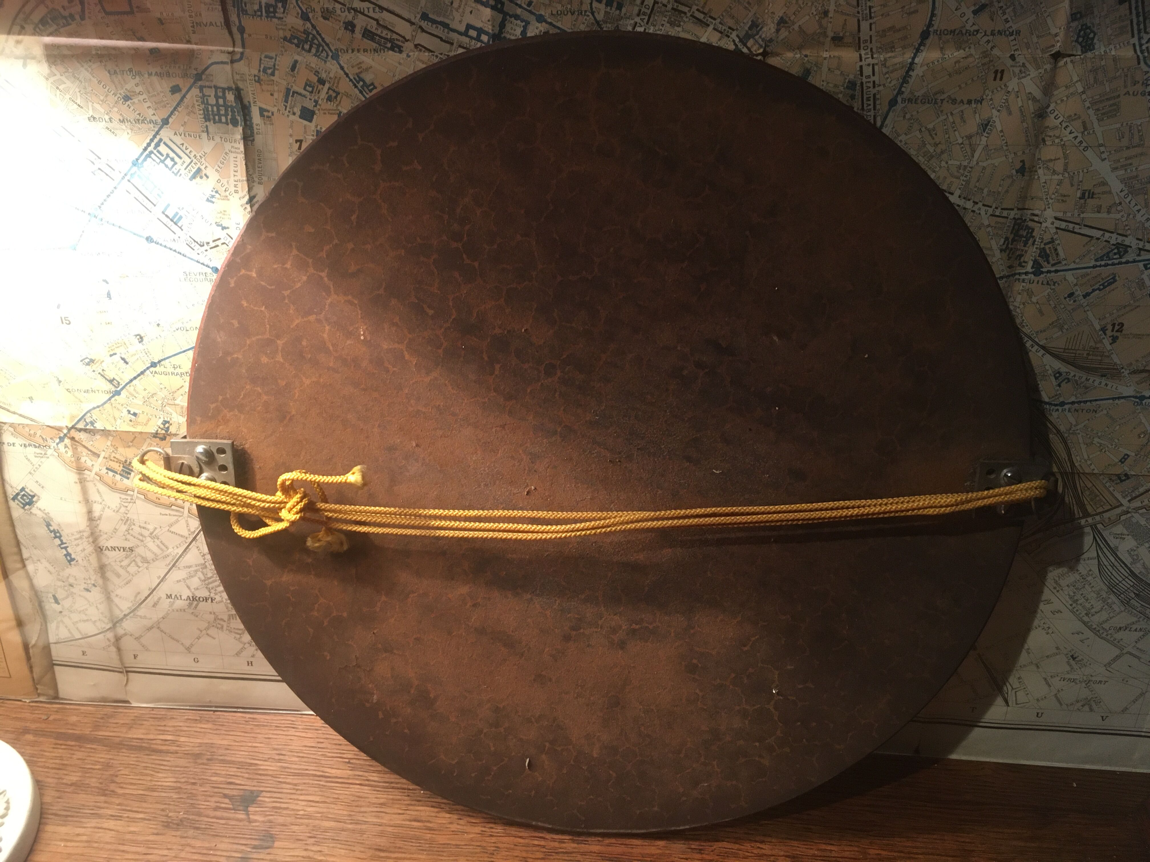 Round mirror art deco style Ø 36