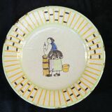 Assiette primavera décor de femme