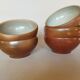 Set of 5 bowls in glazed stoneware size 00