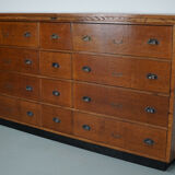 Large dutch oak apothecary cabinet, 1930s