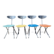 ensemble de 4 chaises pliantes Piu Bonaldo style Memphis