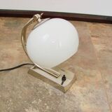 1940s Art Deco lamp | nickel-plated brass + glass | E27 | vintage