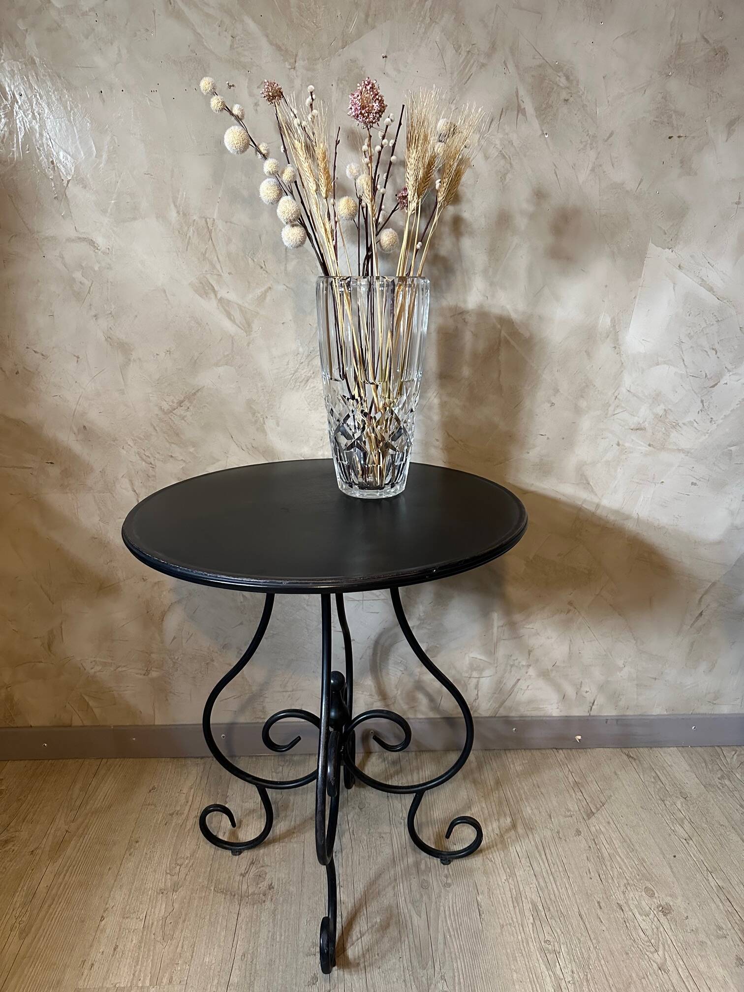 Large Schneider crystal vase