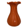 Orange blown glass vase, vintage 70s