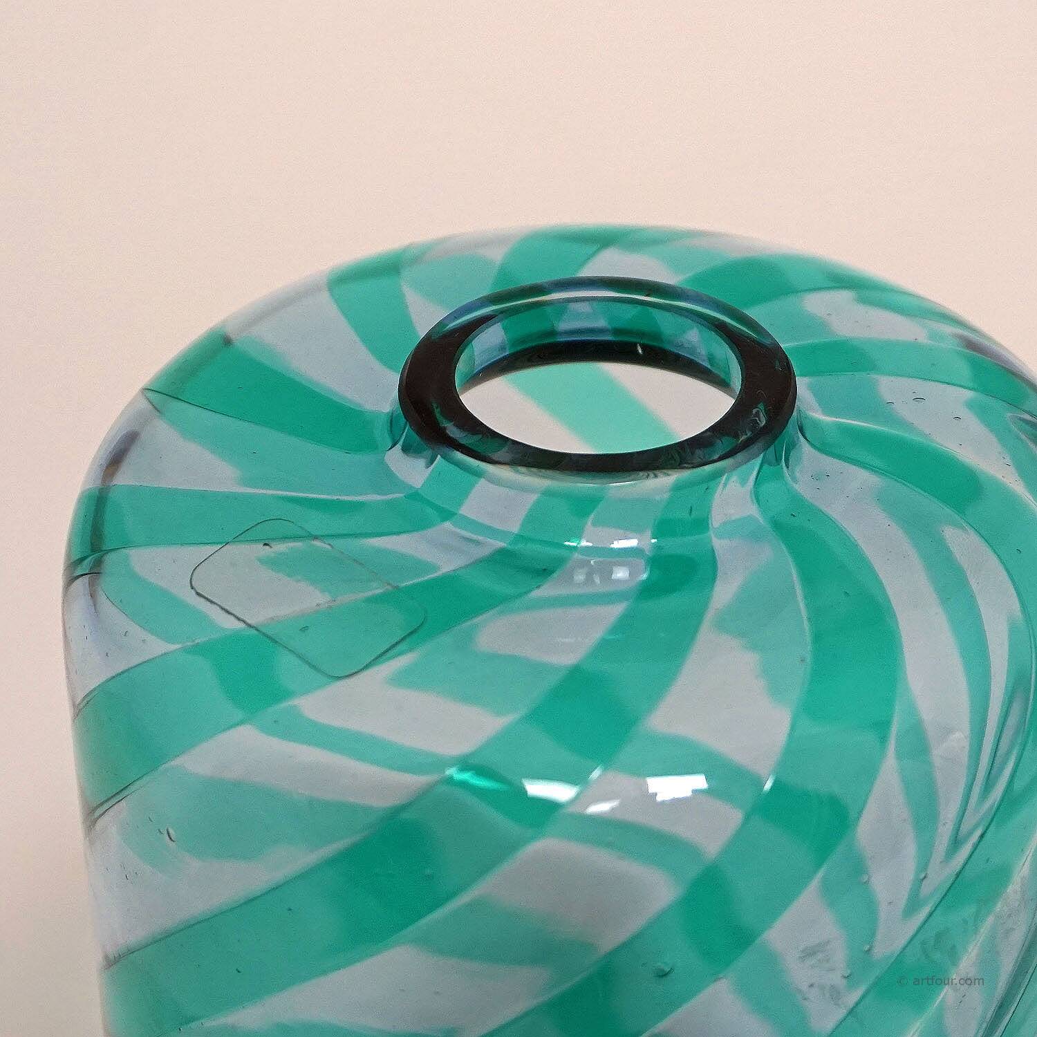 Vintage Murano glass art vase VeArt by Mario Ticco (attributed)