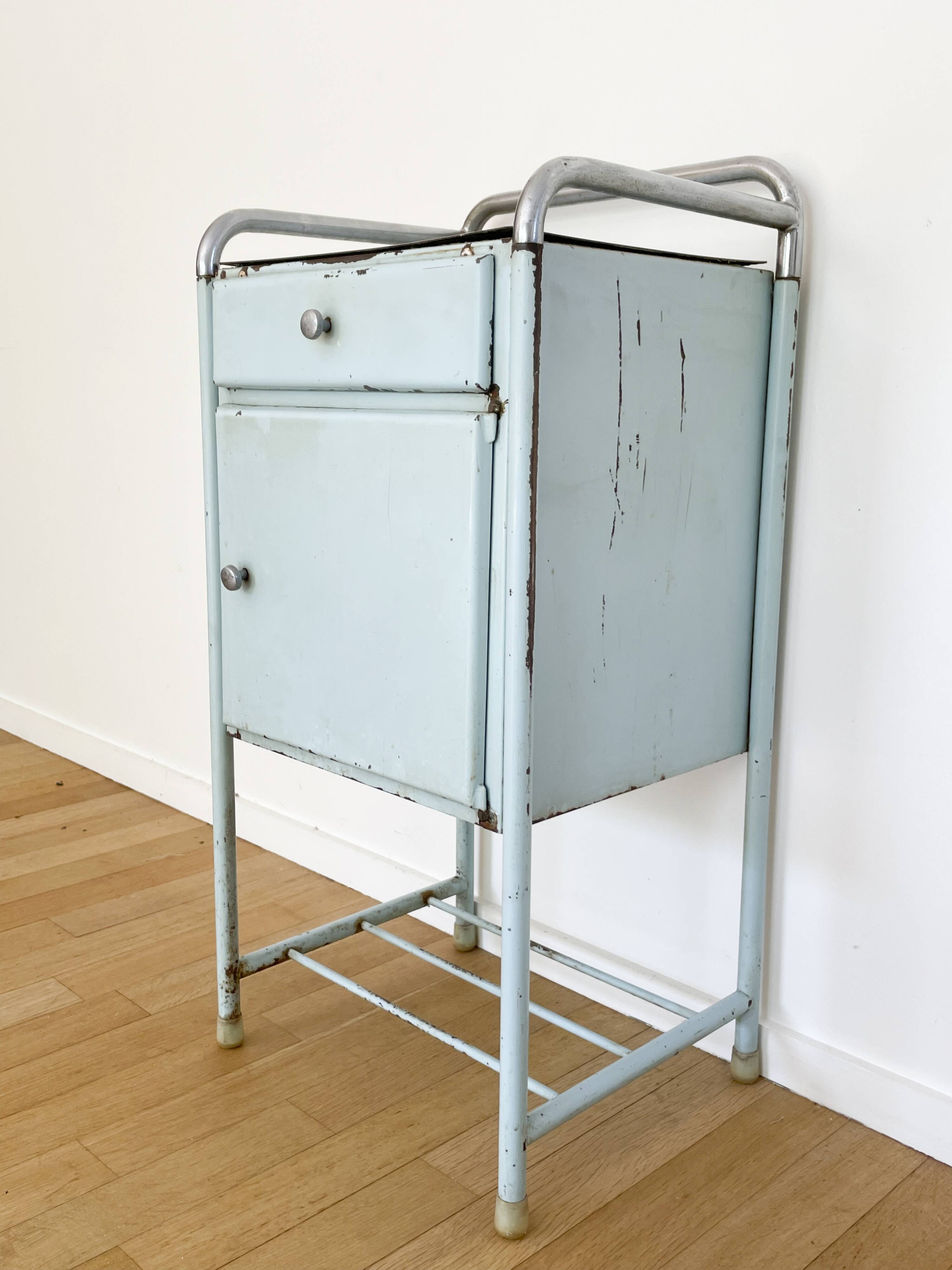 Hospital bedside table, 1950´s