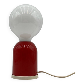 Targetti Sankey 1980s Design Lamp - Quirky Anthropomorphic Shape in Red Hue