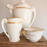Art deco teapot and cups