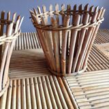 Rattan pots duo