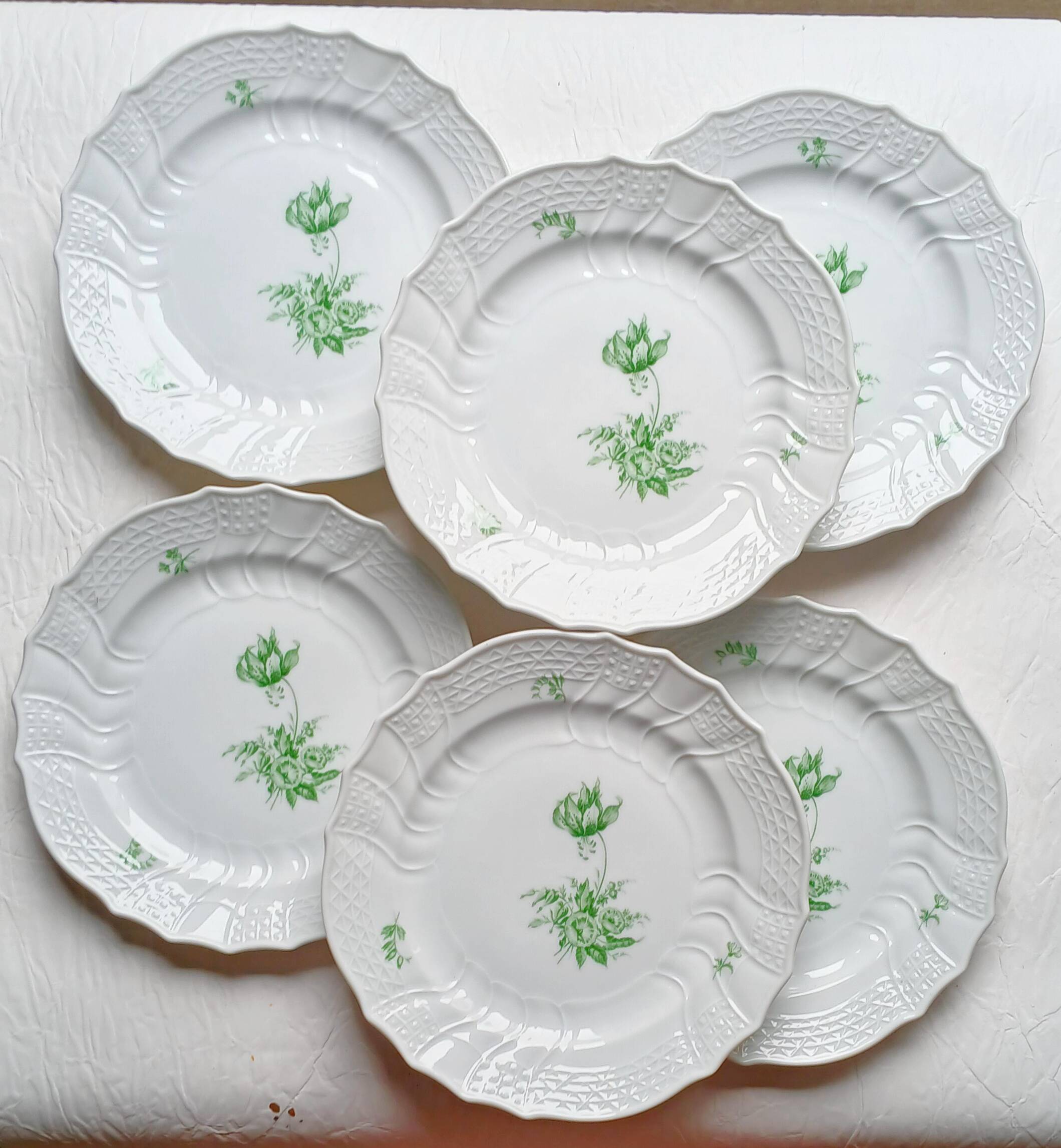 Set of 6 plates hutschenreuther germany dresden 1966