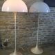 Pair of "Panthella" floor lamps by Verner Panton