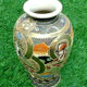 Vase of baluster shape porcelain "Satsuma" Gold nets...