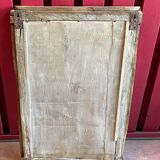 Miroir dans un ancien encadrement en bois de teck XVIIIème, usure et patine, Inde Rajasthan