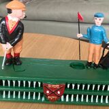 Mechanical piggy bank - golfers - vintage