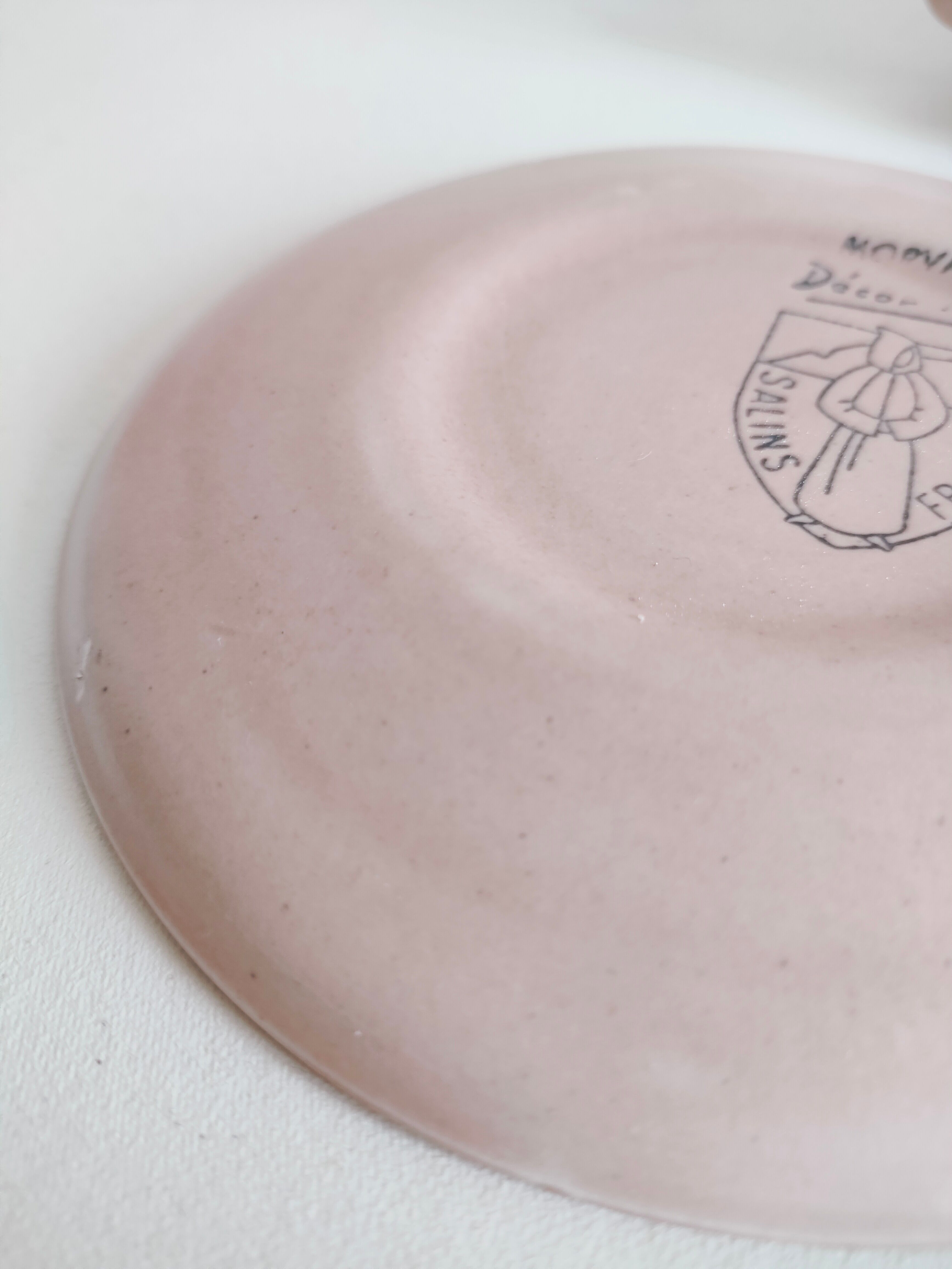 Set of 8 cups in pink sandstone