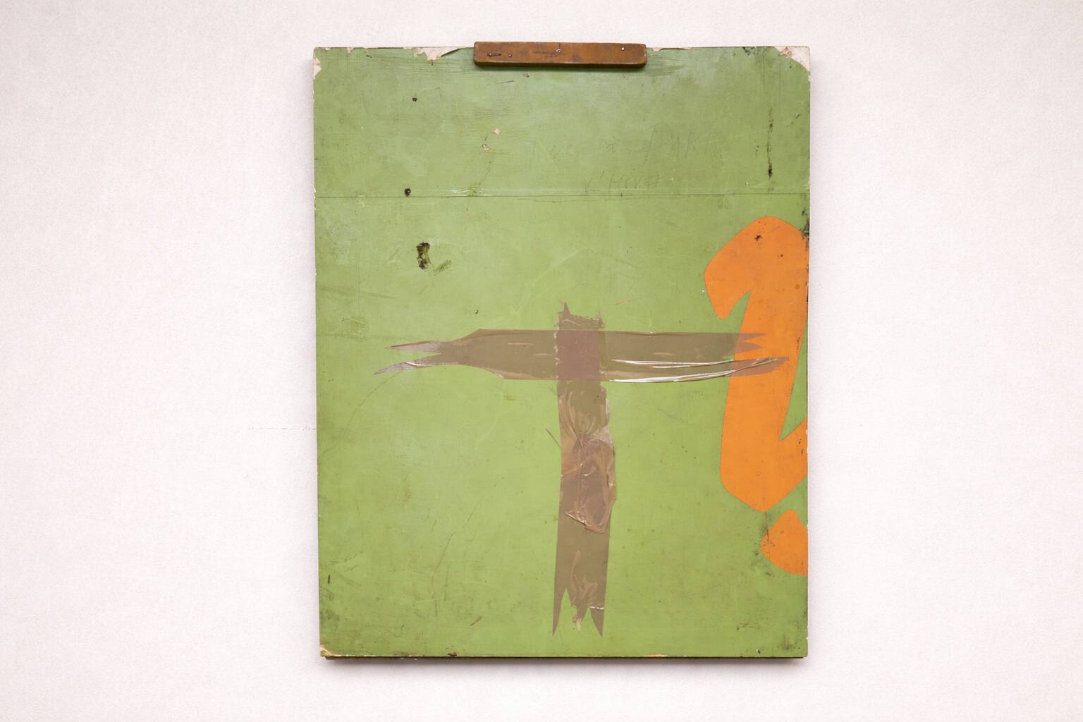 Painting on wood – Modern / raw figurative composition