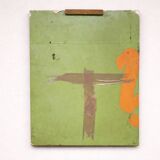 Painting on wood – Modern / raw figurative composition