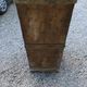 Solid wood trunk box patinated storage box