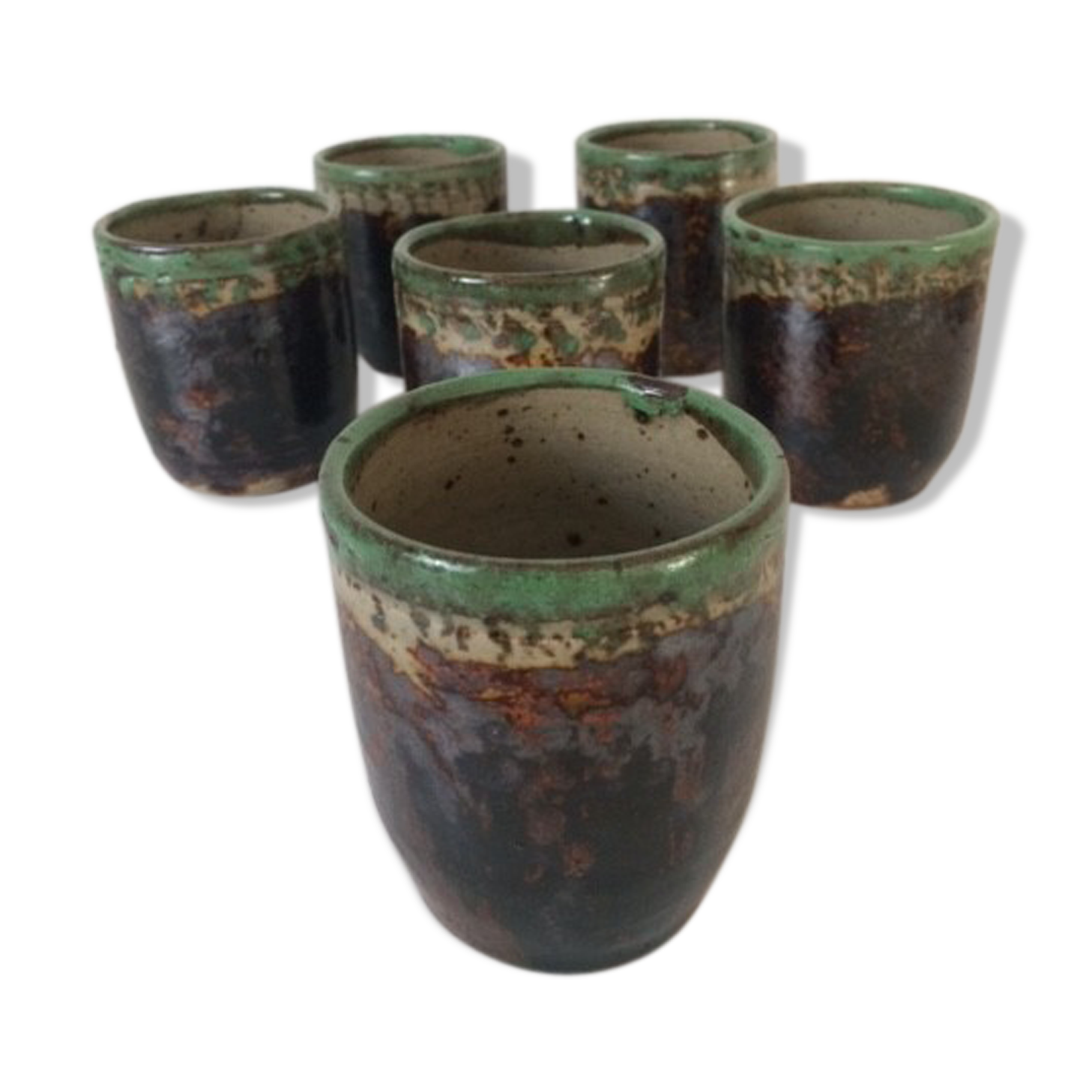 6 cups cups made of sandstone