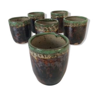 6 cups cups made of sandstone