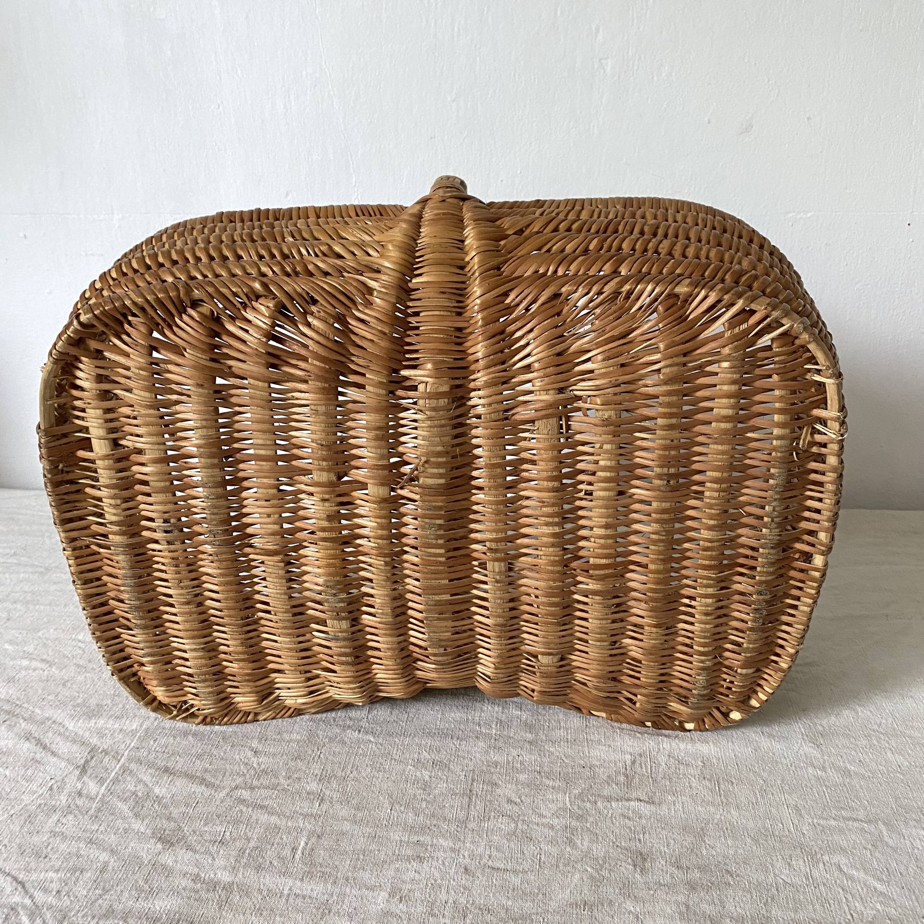 Vintage wicker basket
