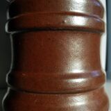 Vase en céramique numéroté brun du milieu du siècle d'Ueberlacken