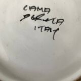 Rooster decorative plate Deruta Italy