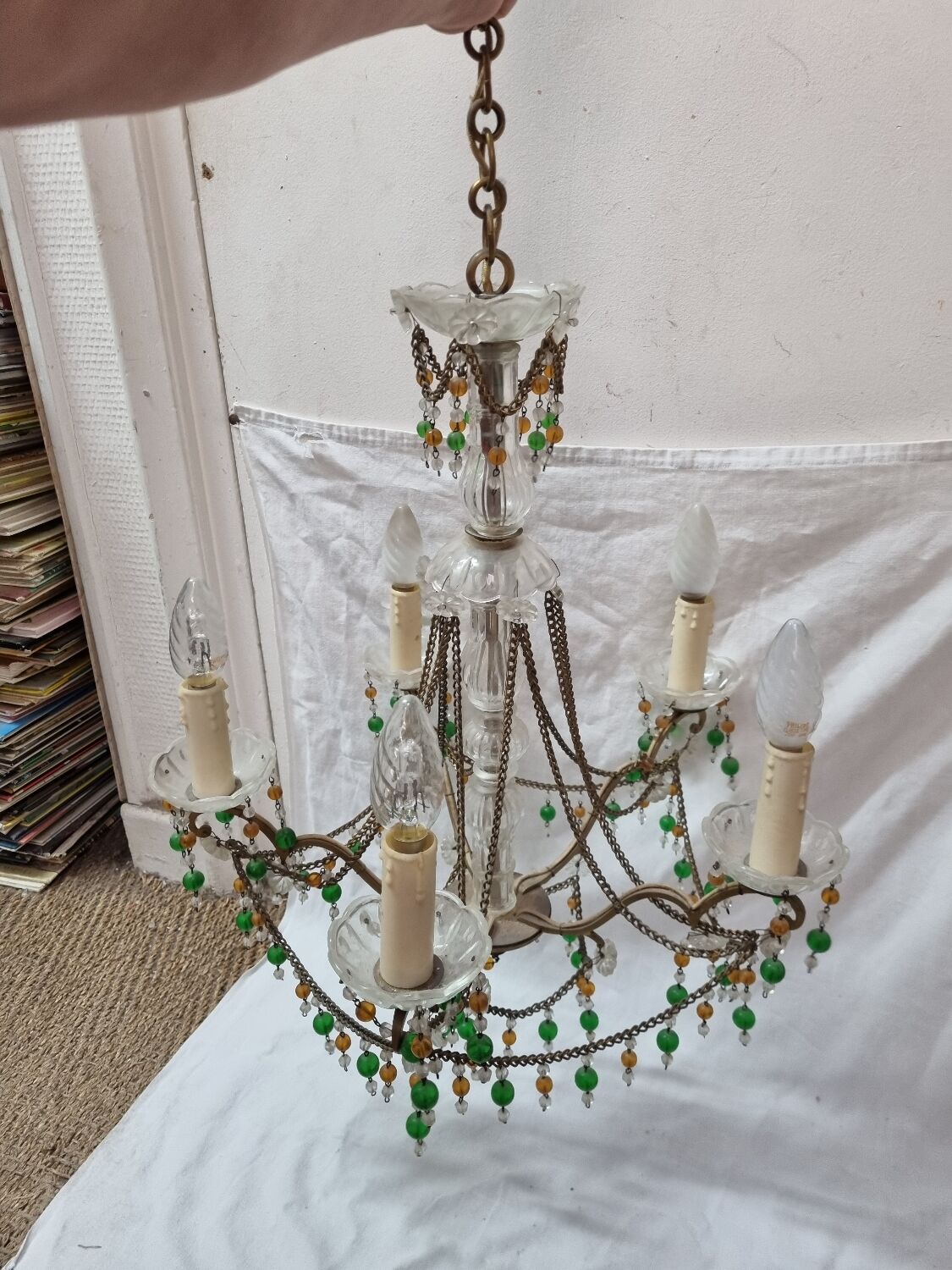 Tassel chandelier Italy, 1970