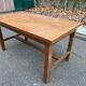19th century solid oak farmhouse table, 140x80cm