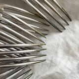 8 old silver-plated table forks