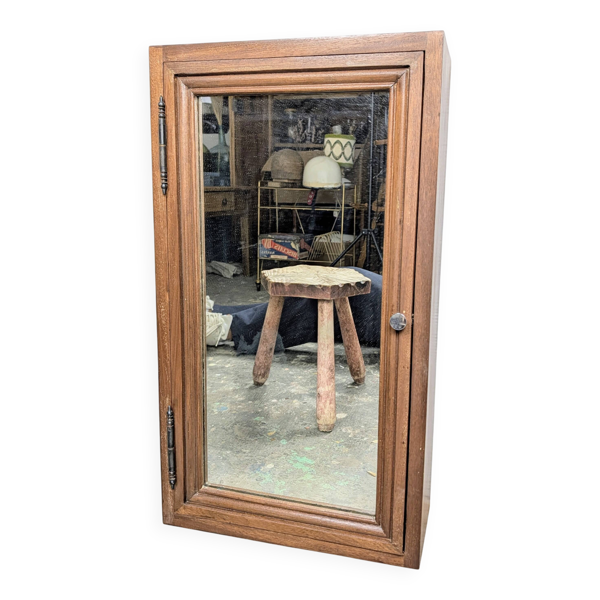 Vintage teak bathroom cabinet