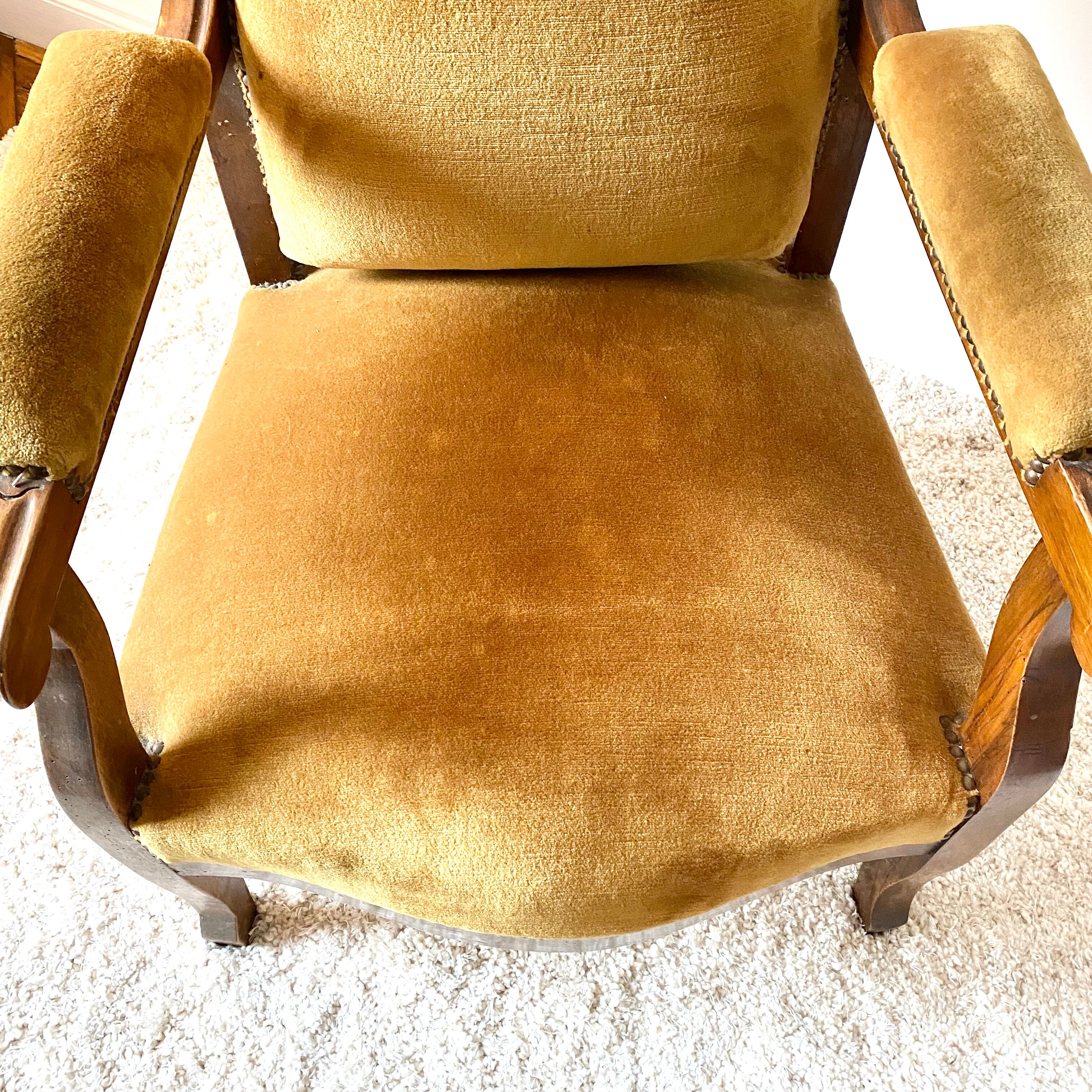 Antique Voltaire armchair