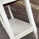 Small industrial look table commercial style drapier in 1900 shabby chic fir