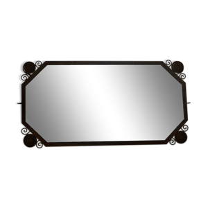 miroir art déco en fer