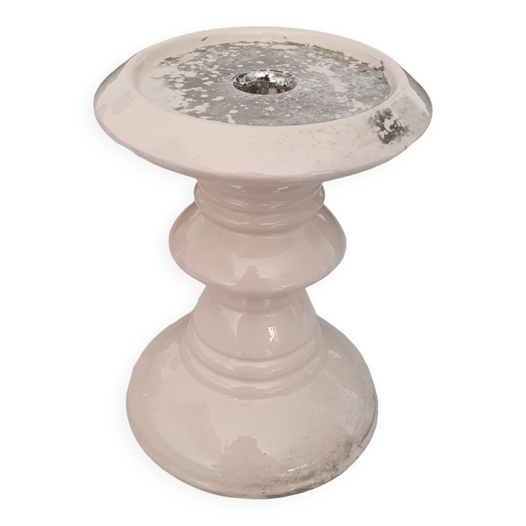 Large porcelain candle holder