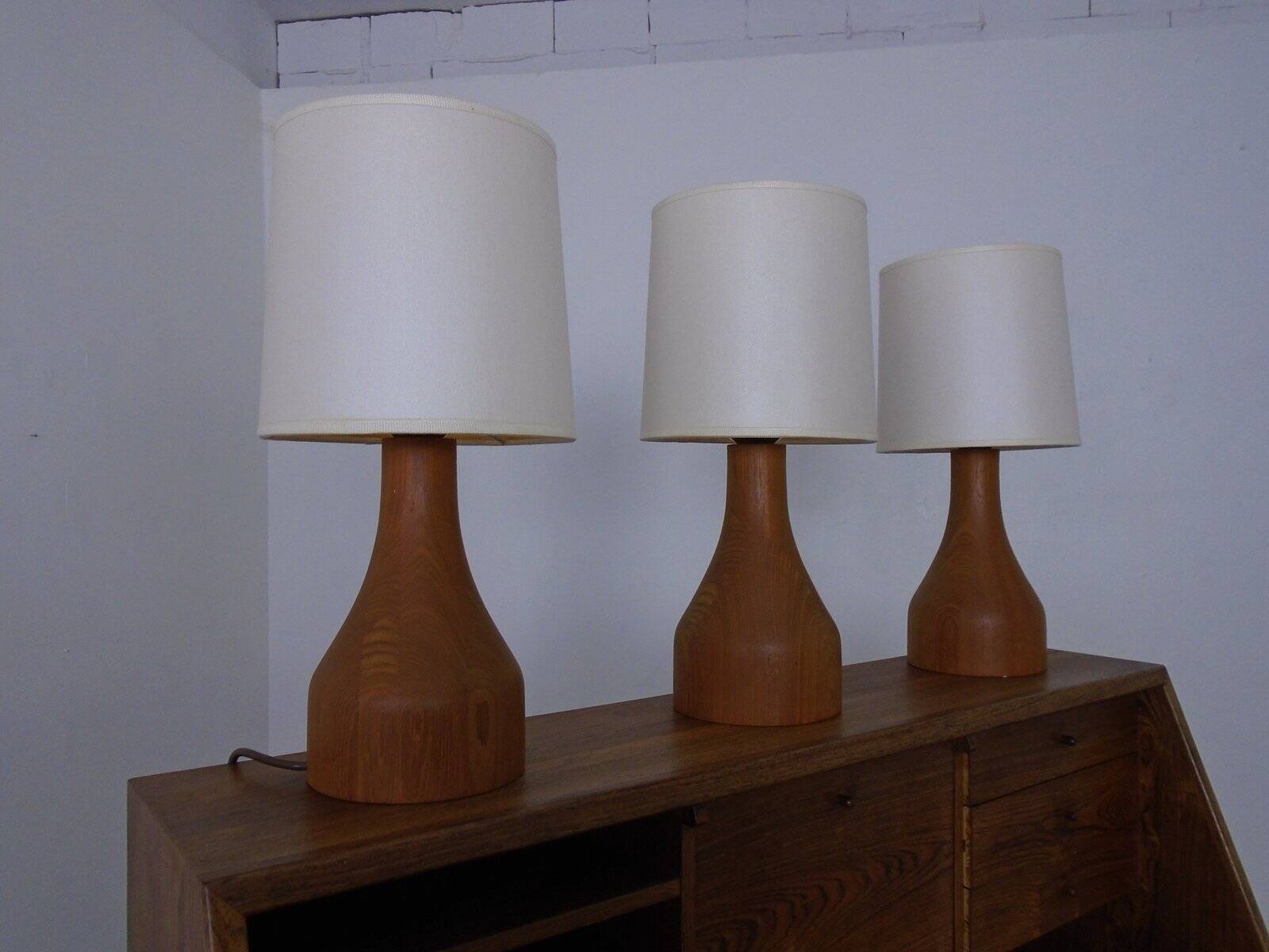 Teak Table Lamp from Domus, 1970s