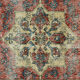 Anatolian handmade vintage rug 222 cm x 117 cm