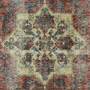 Anatolian handmade vintage rug 222 cm x 117 cm