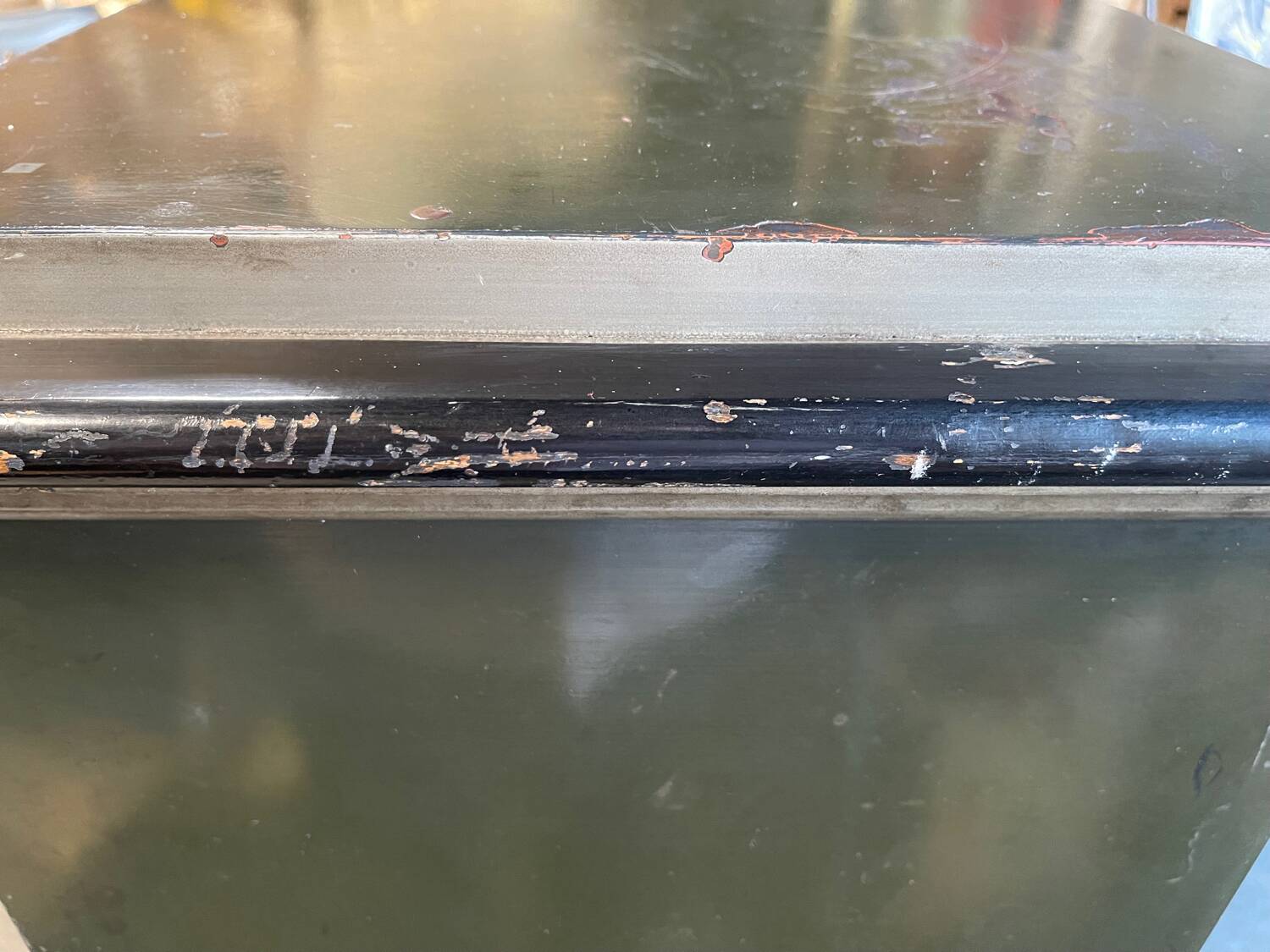 Old metal bank safe 1930