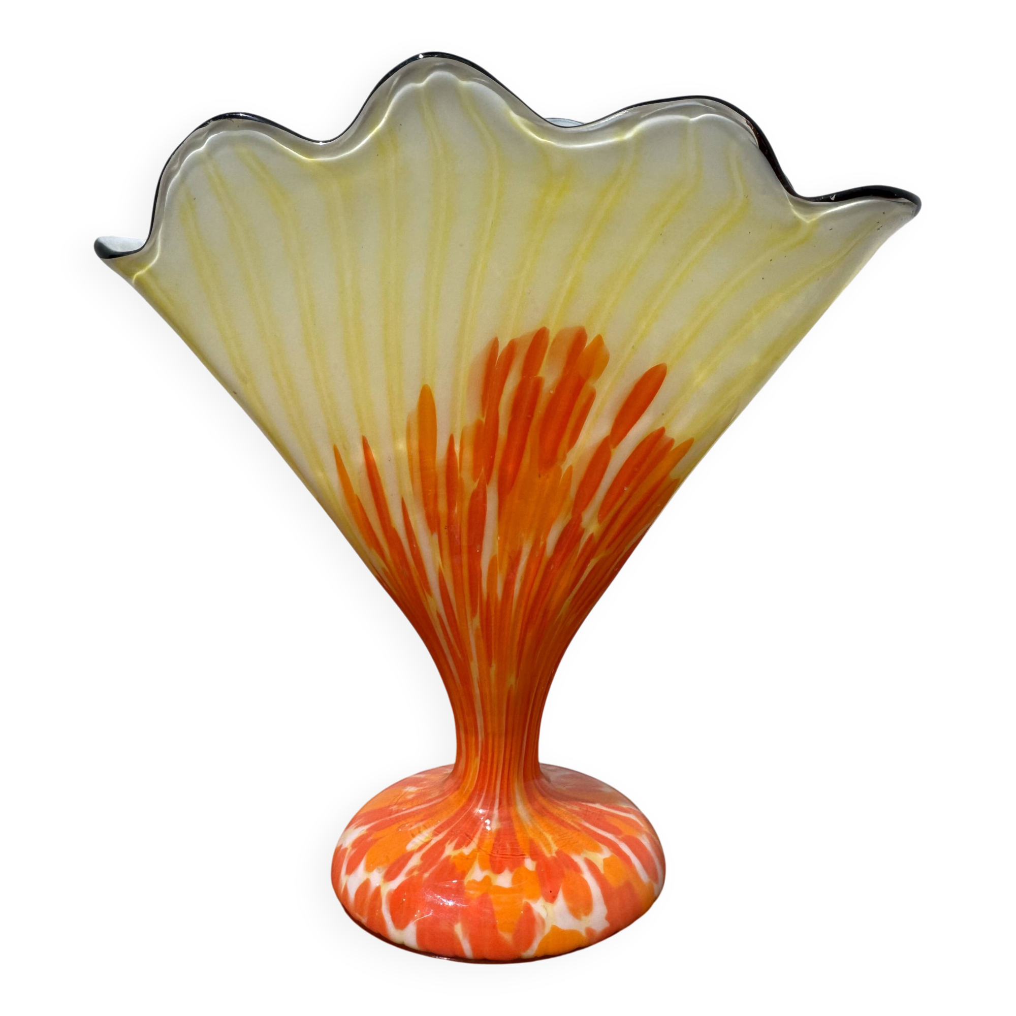 Vase éventail Franz Welz Art Déco