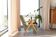 Scandinavian armchair in moss green with a zigzag modern design VAR