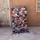 Moroccan carpet Boucherouite colored - 83 x 148 cm