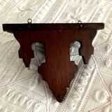 Small dark wood shelf