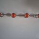 vintage metal coat rack with orange ball 1970s