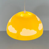 Yellow skojig cloud suspension by henrik preutz for ikea, 1990
