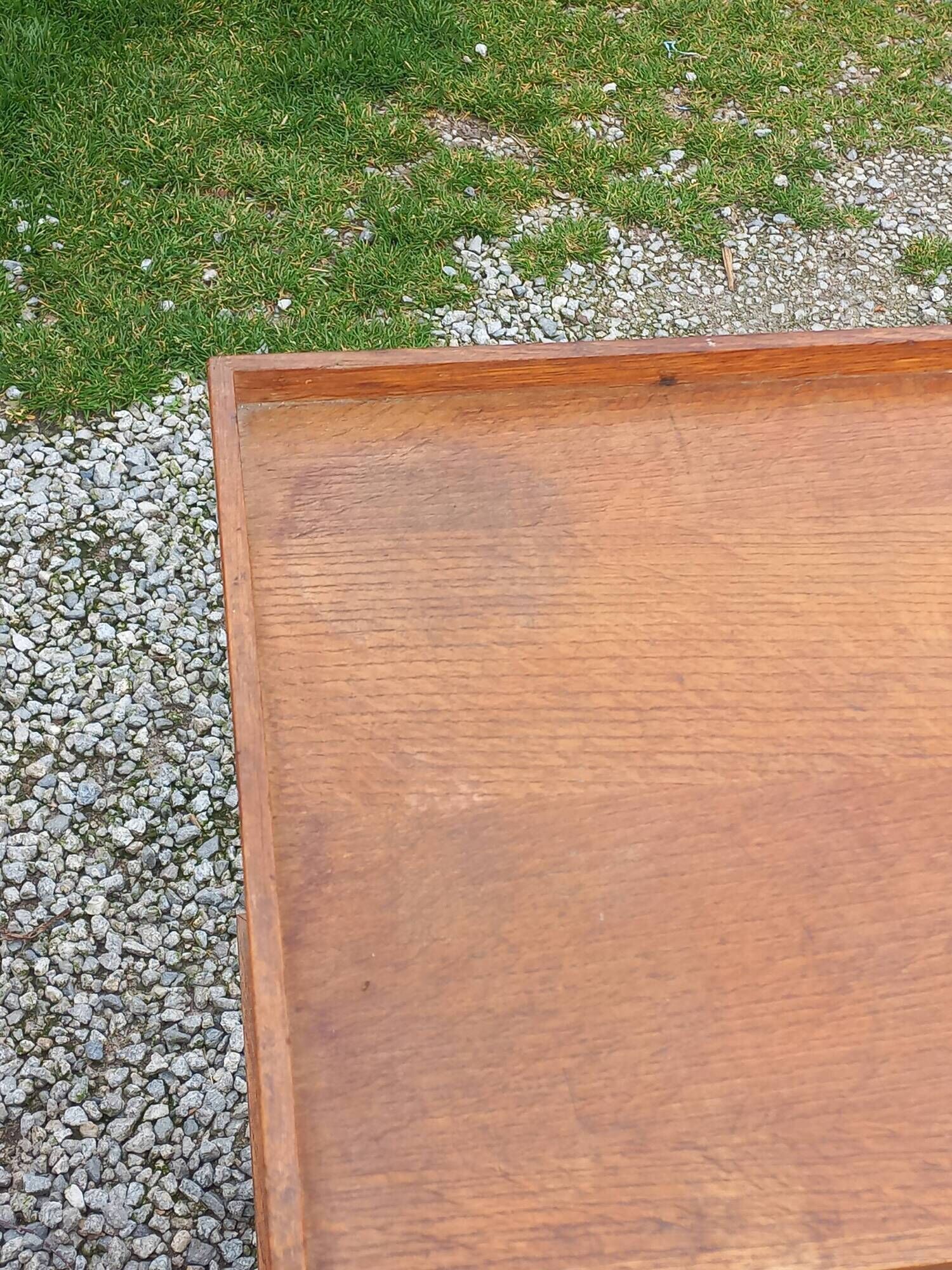 Pair of vintage 50s oak side tables