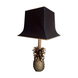 Lampe ananas en bronze