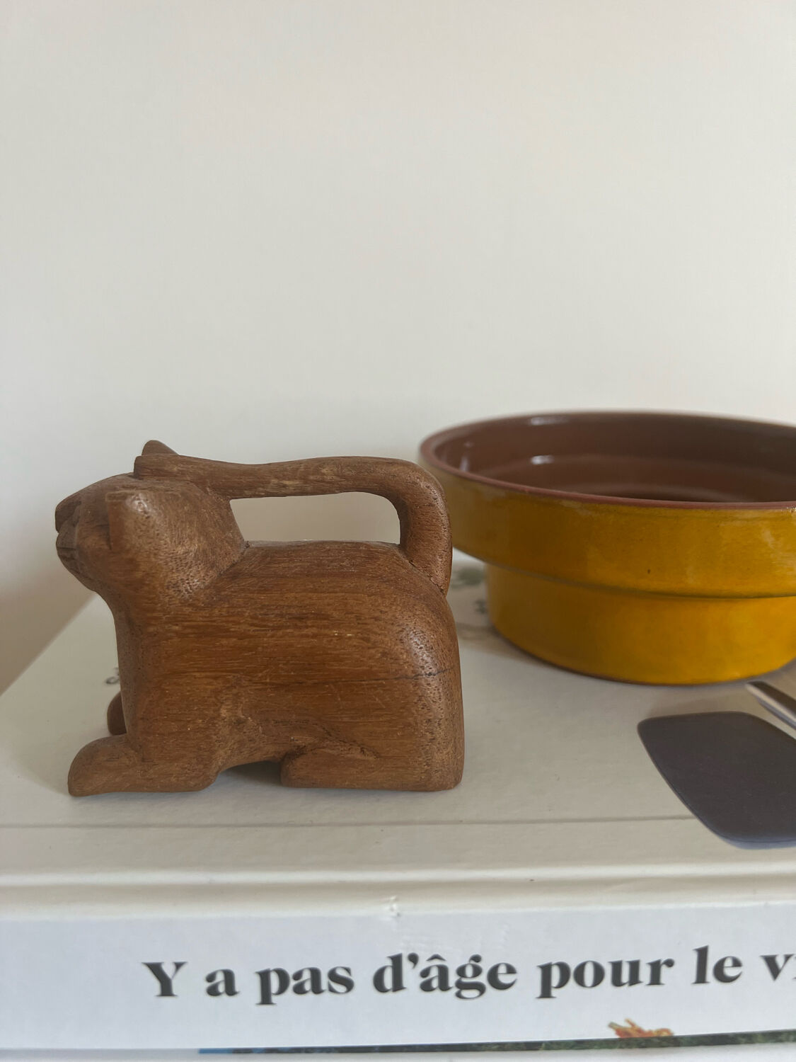 Vintage yellow seventies ceramic bowl
