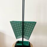 Vintage Green and black Metal Umbrella Stand, Rockabilly Style, 1950s