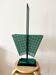 Vintage Green and black Metal Umbrella Stand, Rockabilly Style, 1950s